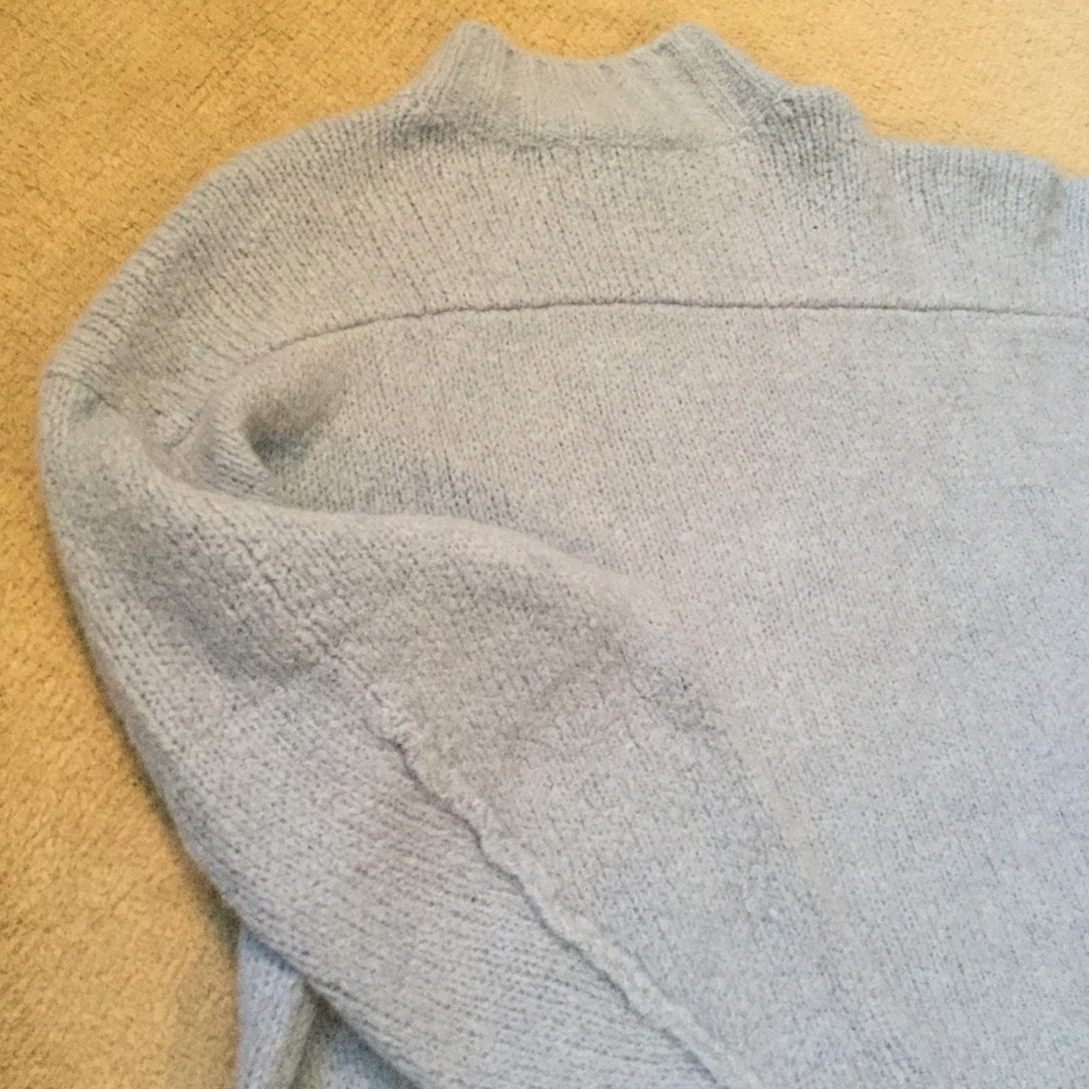 NWOT Philip Lim 3.1 sky light blue boxy alpaca wool sweater - Picture 7 of 9